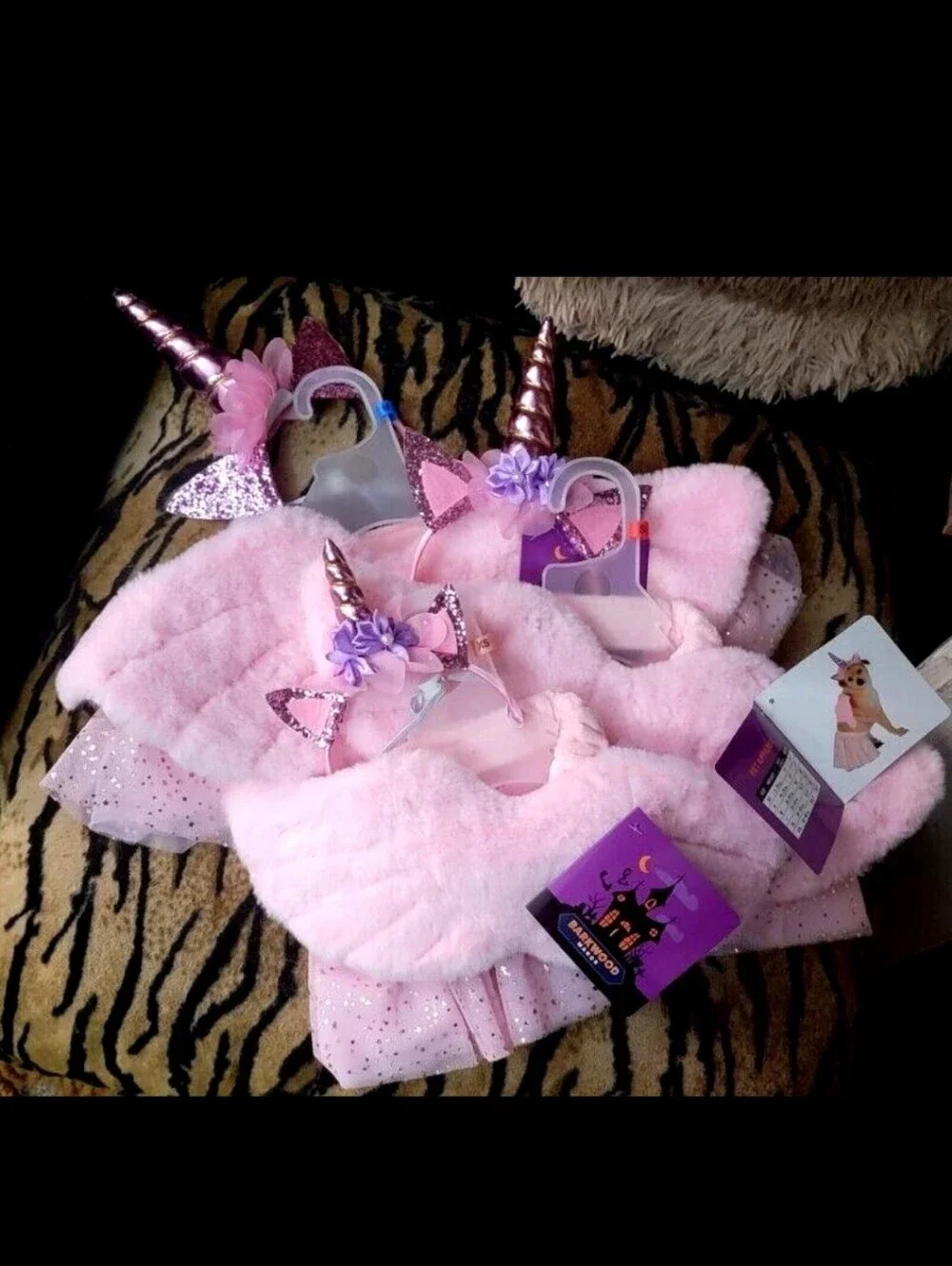 Pet Dog Or Cat Pink Unicorn Costume Halloween New! xs sm med